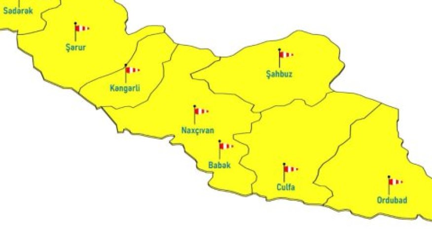 Naxçıvanda küləklə bağlı sarı xəbərdarlıq edilib