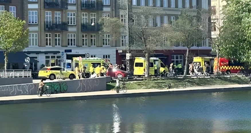 При наезде автомобиля на толпу в Копенгагене пострадали 11 человек