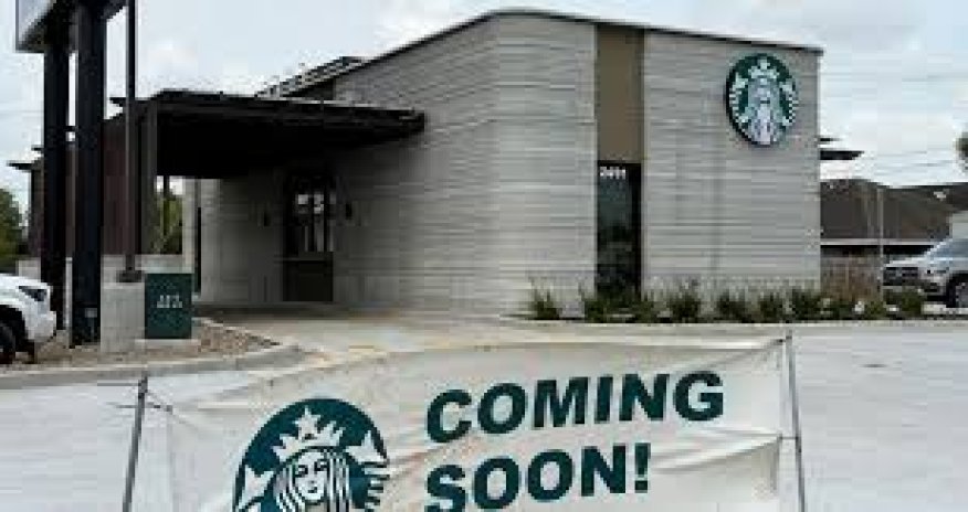 Starbucks открыл первую кофейню, построенную с помощью 3D-принтера
