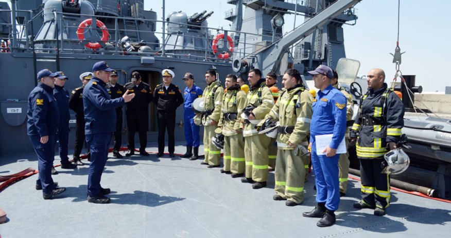 
Azərbaycan-Türkiyə hərbi dənizçilərinin birgə məşğələləri keçirilib