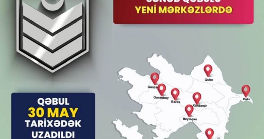 Müddətdən artıq həqiqi hərbi xidmətə qəbulun müddəti uzadılıb