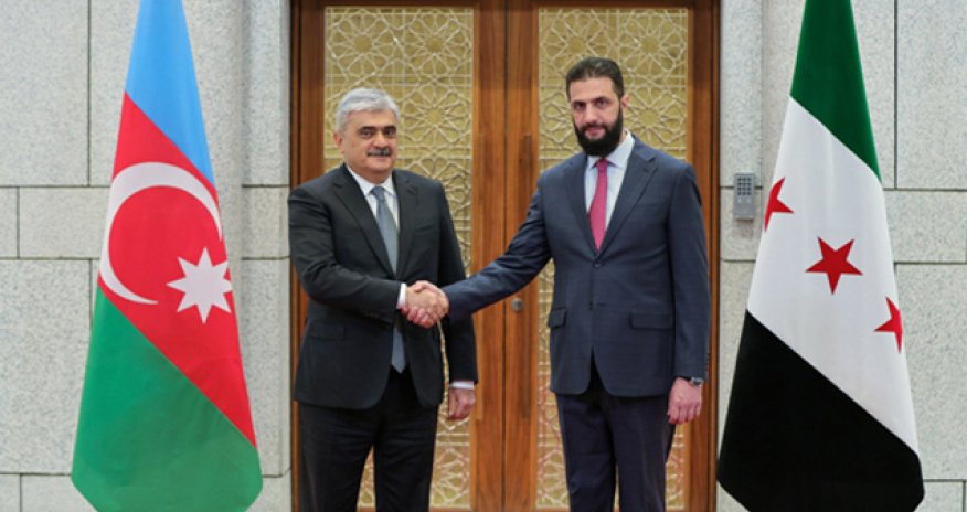 Samir Şərifov Əhməd əl-Şaraa ilə görüşüb