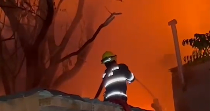 Nəsimi rayonunda baş verən yanğın söndürülüb- Video - Yenilənib