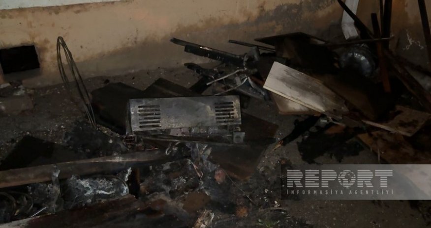 Sumqayıtda partlayışla nəticələnən yanğın qeydə alınıb