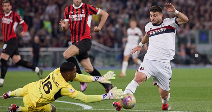 Bologna win Coppa Italia after beating AC Milan in final