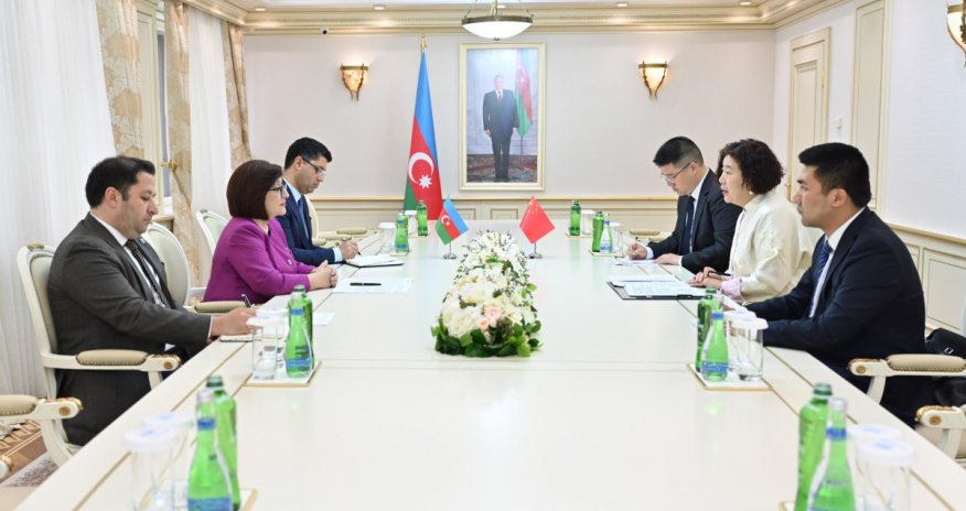 Sahibə Qafarova Çin səfiri ilə görüşüb