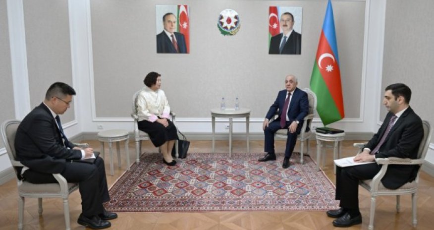 Baş nazir Çinin Azərbaycandakı səfiri ilə görüşüb