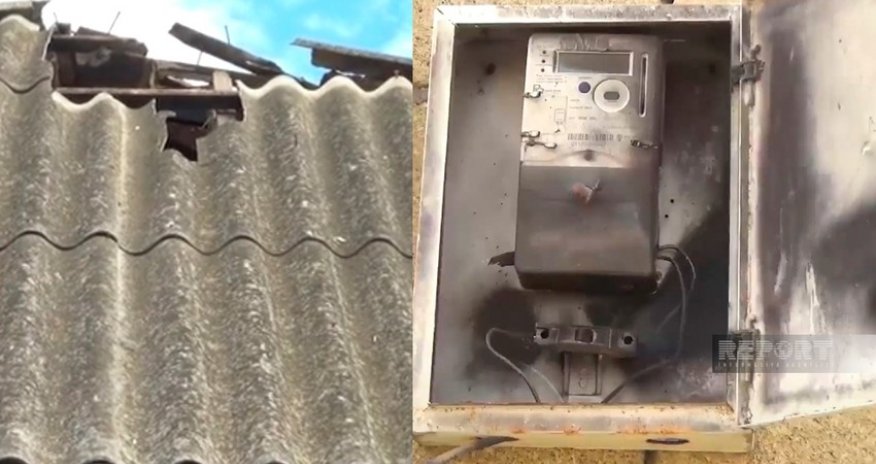 Biləsuvarda evə ildırım düşüb