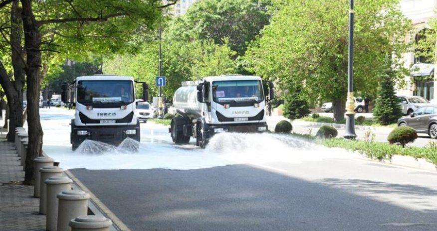 Paytaxtda növbəti təmizlik işləri aparılıb