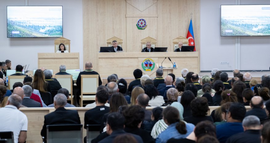 Məhkəmədə Ermənistanın etnik təmizləmə siyasətini ifşa edən videomateriallar nümayiş olunub