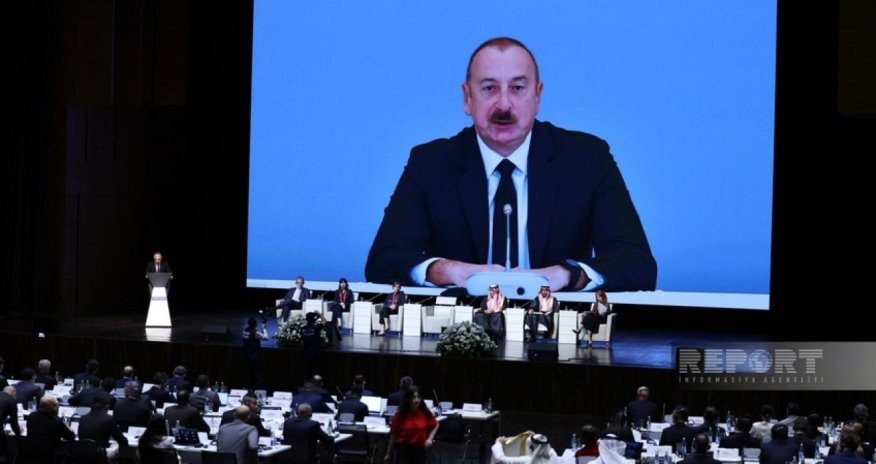 İlham Əliyev "GlobE Network"un altıncı plenar iclasın iştirakçılarınamüraciət edib