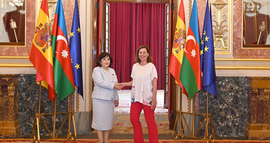 Sahibə Qafarova İspaniya Deputatlar Konqresinin sədri ilə görüşdü
