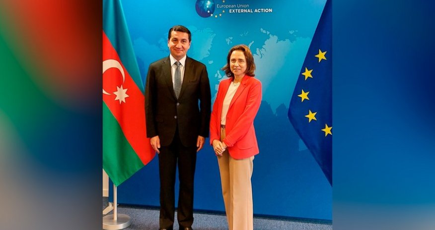 Hikmət Hacıyev Aİ-nin Xarici Fəaliyyət Xidmətinin baş katibi ilə görüşüb