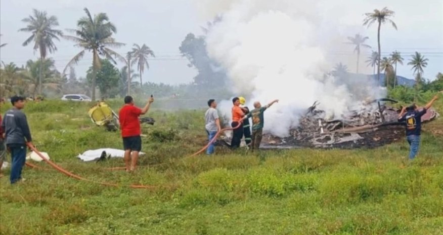 В Таиланде разбился полицейский вертолет