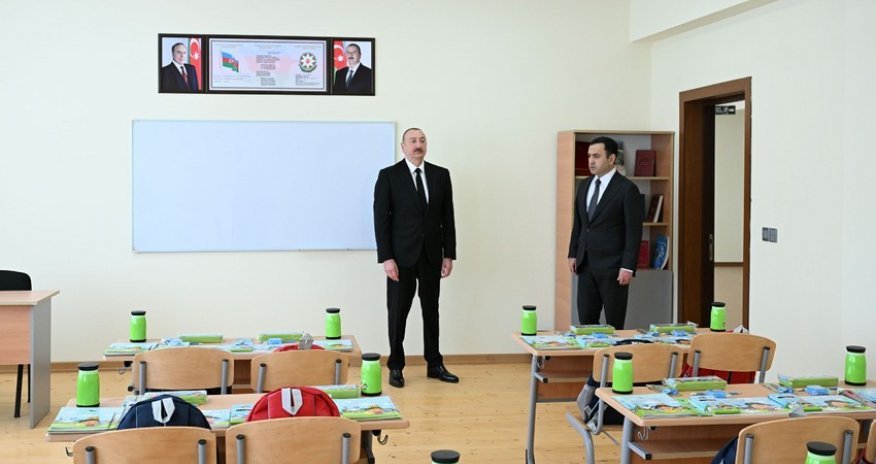 Президент Ильхам Алиев принял участие в открытии здания лицея "Талыстан" в Исмаиллы