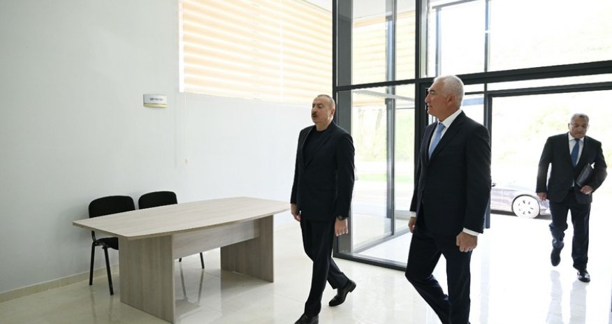 Prezident İlham Əliyev Laçın rayonunun Bəylik kəndinin açılışında iştirak edib