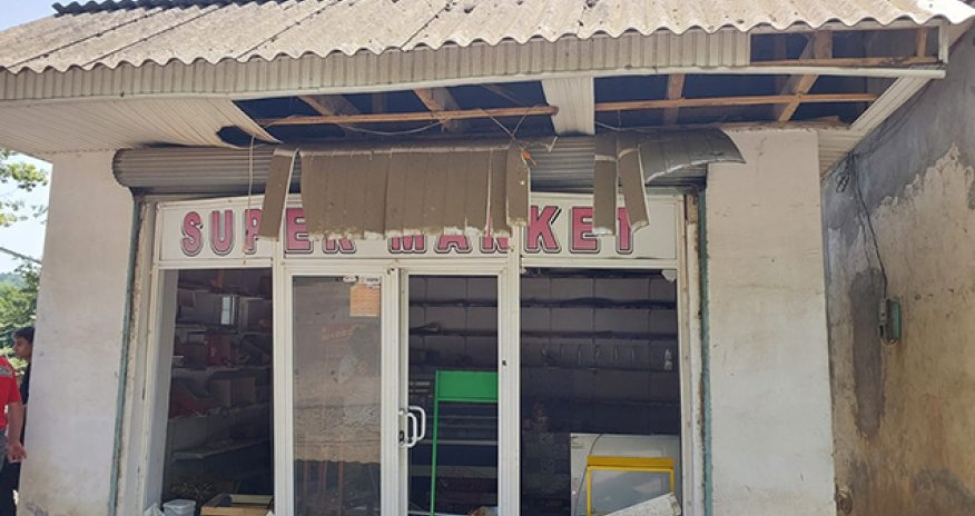 Lənkəranda marketdə partlayış baş verib,xəsarət alan var