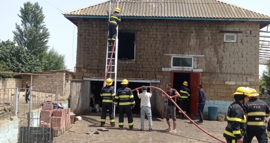 Neftçalada ev yanıb, ölən və xəsarət alan var - Yenilənib