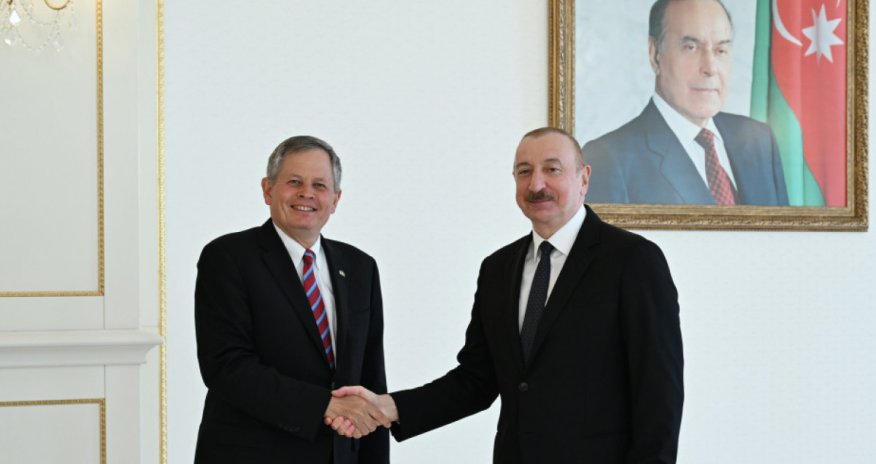 Prezident Stiv Deynsi qəbul edib - Yenilənib