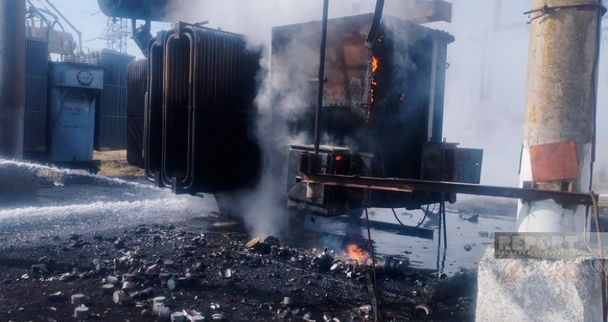 Ucarın elektrik yarımstansiyasında yanğın olub, kəndlər işıqsız qalıb