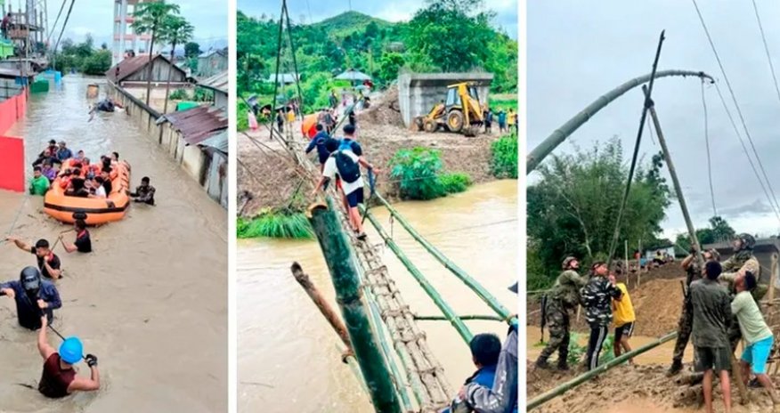 В Индии из-за наводнений заблокированы более 1,5 тыс. туристов