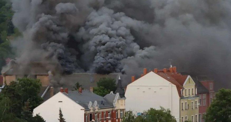 В Германии произошел пожар в здании бывшей государственной оперетты