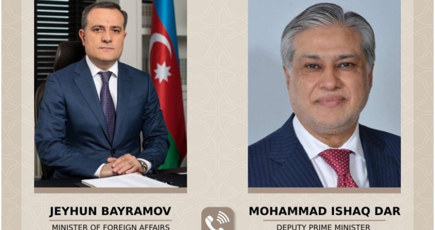 Ceyhun Bayramovla Pakistan XİN rəhbəri arasında telefon danışığı olub