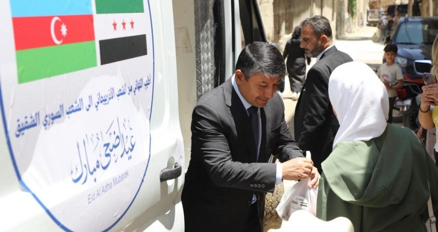 Azərbaycan Suriyada növbəti xeyriyyə aksiyası keçirib