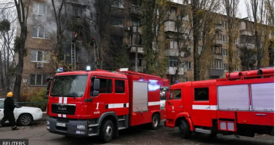 Rusiya Kiyevə kütləvi raket və dron zərbələri endirib, yanğın var