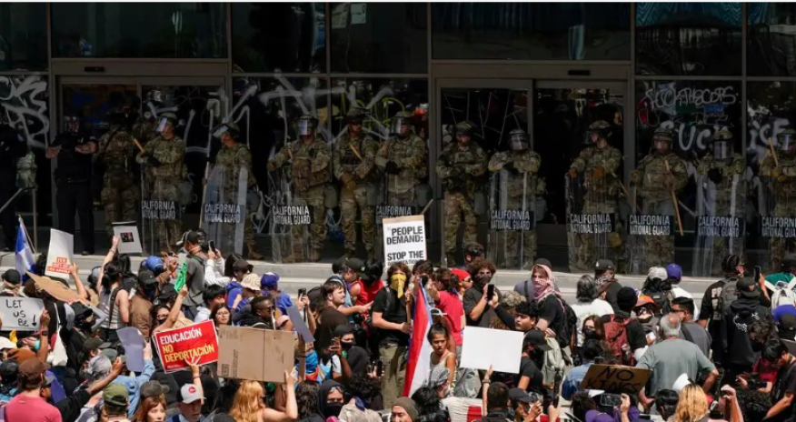 California sues Trump over National Guard deployment as migrant protests escalate