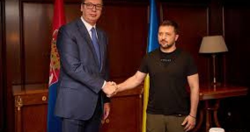 Aleksandar Vuçiç Zelenski ilə görüşüb