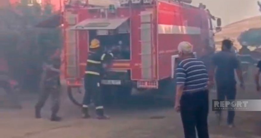 Cəlilabadda şadlıq evində baş verən yanğın söndürülüb - Yenilənib