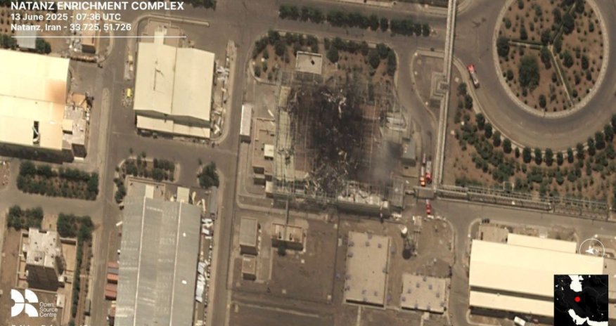 Satellite images show damage to Iran&rsquo;s Natanz nuclear site after Israeli strike
