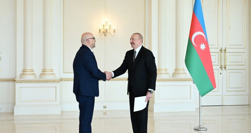 Prezident Fələstinin Azərbaycanda yeni təyin olunmuş səfirinin etimadnaməsini qəbul edib