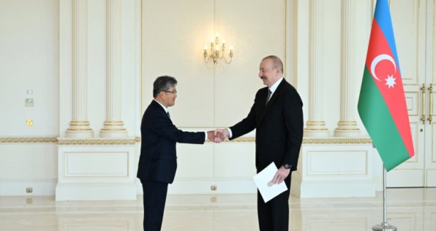 İlham Əliyev Koreya Respublikasının yeni səfirini qəbul edib