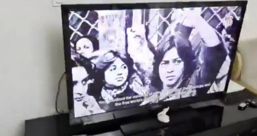 İranın televiziya kanallarında hökumət əleyhinə materiallar yayımlanır - Video