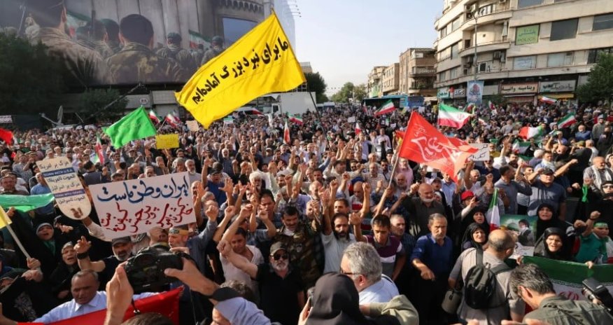 Tehranda aksiya keçirilir - Video