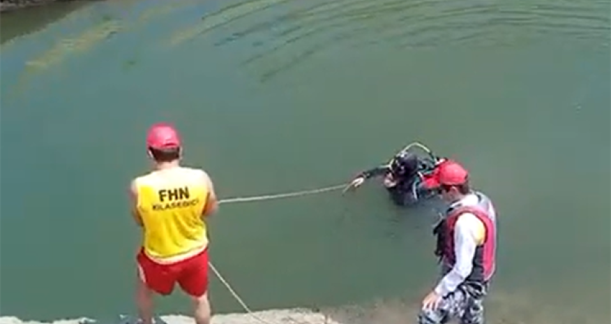 Füzulidə kanalda batan şəxsin axtarışları davam edir - Video