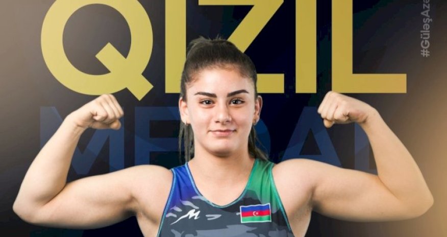 Azərbaycanlı qadın güləşçi qızıl medal qazanıb