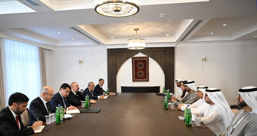 Prezident Birləşmiş Ərəb Əmirliklərinin sənaye və qabaqcıl texnologiyalar nazirini qəbul edib