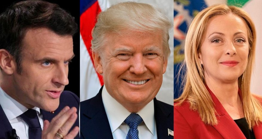 Трамп провел телефонные разговоры с Макроном и Мелони