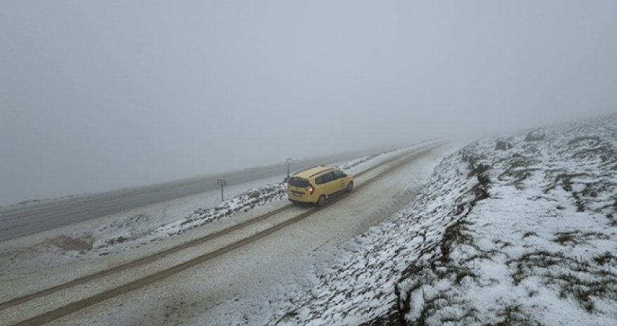 Türkiyəyə qar yağıb - Video