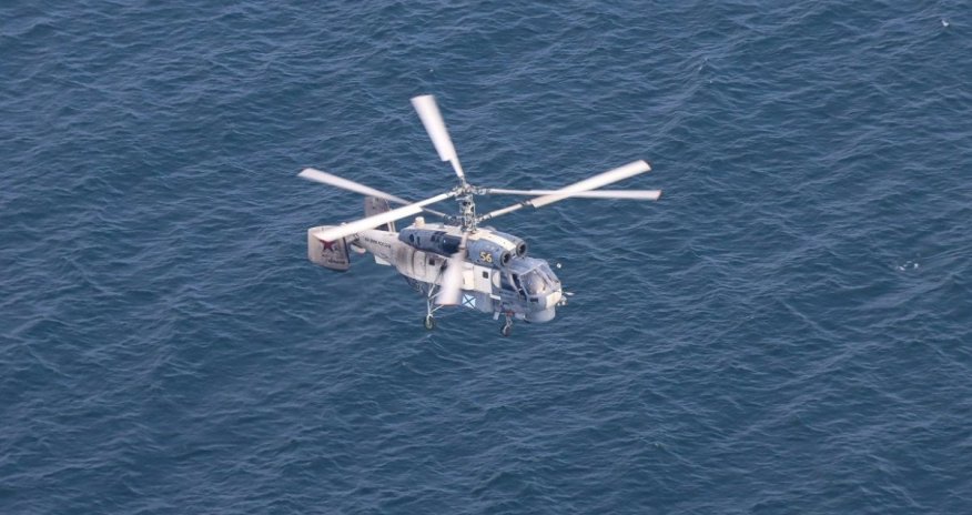 Estoniyada helikopter dənizə düşüb