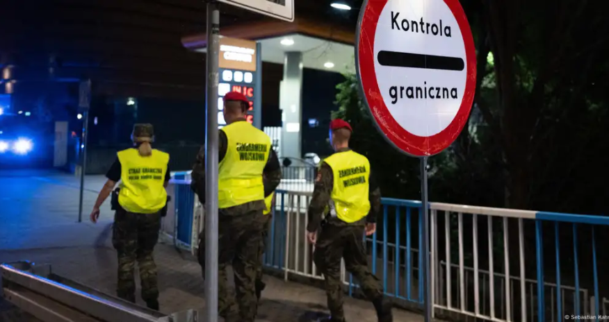 Polşa Almaniya ilə sərhəddə müvəqqəti sərhəd nəzarətinə başlayıb