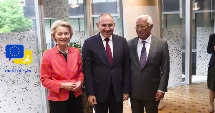 Paşinyan, fon der Lyayen və Koştanın Brüsseldə üçtərəfli görüşü başlayıb