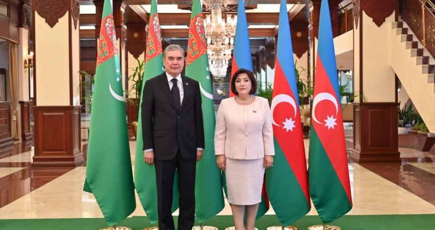 Türkmənistan Xalq Məsləhətinin sədri Milli Məclisdə səfərdə olub