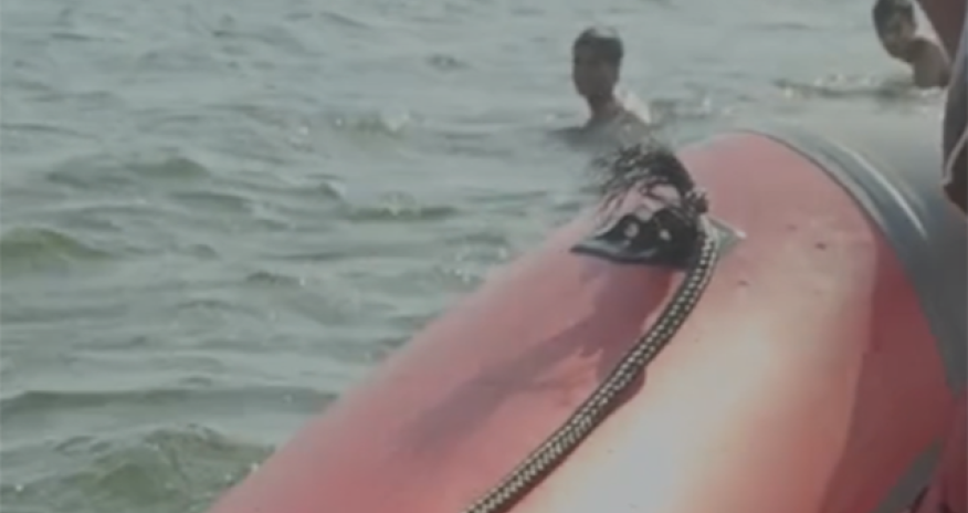 Batma təhlükəsi ilə üzləşən yeniyetmələr xilas edilib - Video