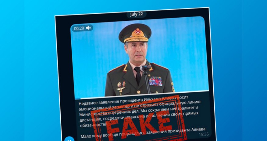 MEDİA: Azərbaycan daxili işlər naziri adından saxta açıqlama yayılıb