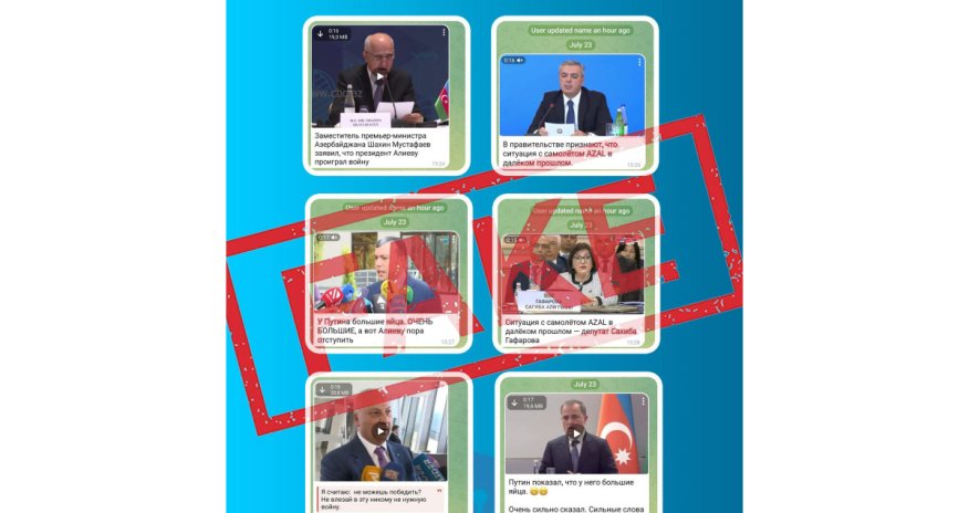 Azərbaycanın bir sıra dövlət xadimləri adından saxta açıqlamalar yayılıb