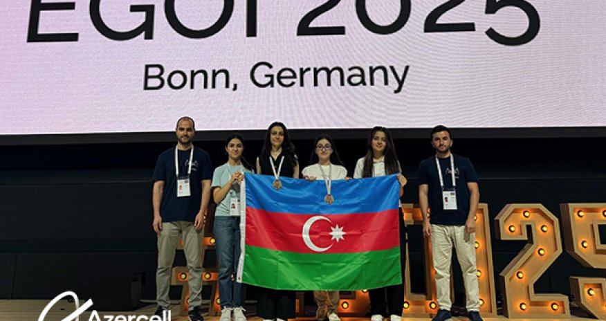 Azercell-in dəstəklədiyi milli komanda Avropa Qızlar İnformatika Olimpiadasında uğur qazanıb